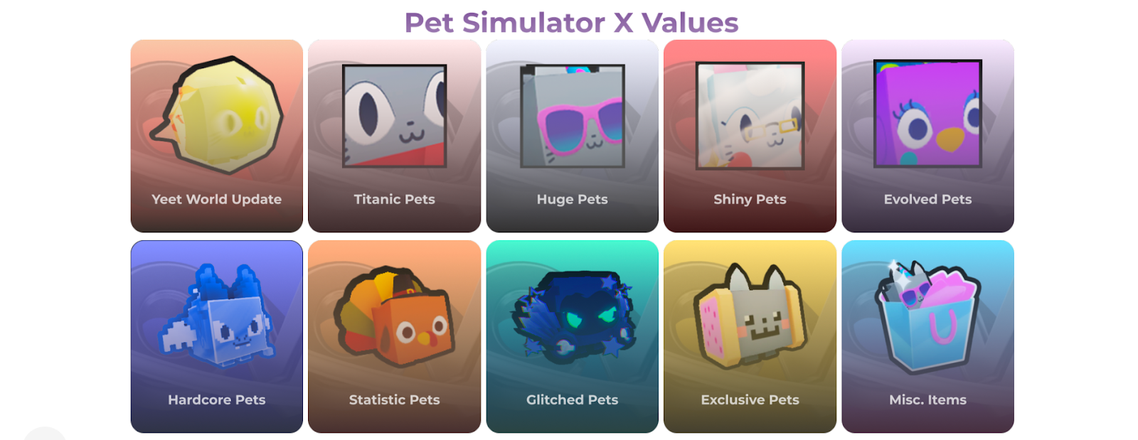 Cosmic Values Pet Sim X